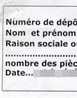 Reçu du dépôt du dossier